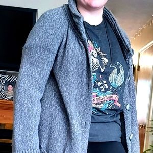 Old Navy Grey Bulky-knit Sweater